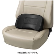 5819-76BK [ファイテンプレミアム アクアチタンを用いたクッション 腰ホールドタイプ 38×18cm ブラック 本革調合成皮革 腰痛・疲労対策]