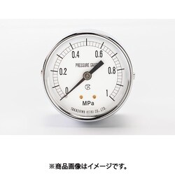 高島 一般圧力計（D枠埋込型・縁なし・中心ネジ・φ60）圧力レンジ0.0～0.4MPa G1/4 1009040