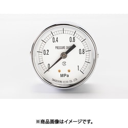 高島 一般圧力計（D枠埋込型・縁なし・中心ネジ・φ60）圧力レンジ0.0～1MPa R1/4 1010110