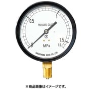 1221110 [高島 プラスチック圧力計（A枠立型・φ75）圧力レンジ0.0～1MPa G3/8]