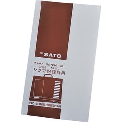 佐藤 記録紙 シグマ2型温湿度計用32日 普通紙（7210-84） 7210-84