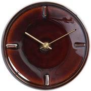 Z-03 杉浦製陶 SUGY GLAZED CLOCK 掛け時計 飴釉