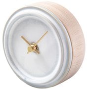 WZ-01 杉浦製陶 SUGY 2WAY TILE WOOD CLOCK 置き掛け時計 乳白釉