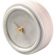 WP-11 杉浦製陶 SUGY 2WAY TILE WOOD CLOCK 置き掛け時計 ペールグレー