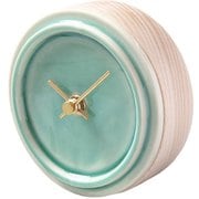 WP-13 杉浦製陶 SUGY 2WAY TILE WOOD CLOCK 置き掛け時計 ペールグリーン