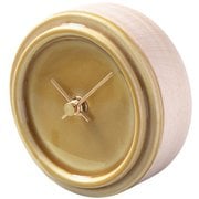 WP-14 杉浦製陶 SUGY 2WAY TILE WOOD CLOCK 置き掛け時計 ペールイエロー