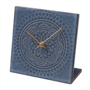 LTC-3 杉浦製陶 SUGY LACE TILE CLOCK 置時計 ブルー