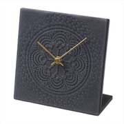 LTC-4 杉浦製陶 SUGY LACE TILE CLOCK 置時計 ブラック