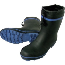 KR7310-BLU-M [喜多 安全ショートゴム長靴（カバー付） ブルー M（24.5～25.0）]