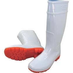 KR970-WHT-25.0 [喜多 耐油ロング長靴 ホワイト 25.0]