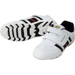 MK120-WH/BK-24.5 [喜多 紳士マジックスニーカー ホワイト×ブラック 24.5]