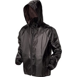 NO1570-BLK-3L [喜多 フルジップヤッケ（シャドウプリント） ブラック（ドット柄） 3L（XL）]