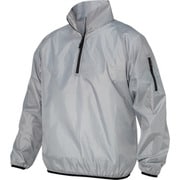 NO15-GRY-3L [喜多 ハーフジップハイネックヤッケ（ヤッケプラス） フードなしタイプ グレー 3L]