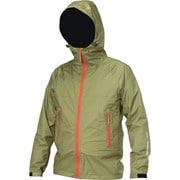 NO2830-GRN-M [喜多 感動ストレッチ レインジャケット オールストレッチ透湿合羽 オリーブグリーン M]
