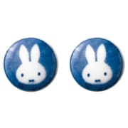 ディック・ブルーナ Miffy ミッフィー 美濃焼 ピアス 直径約2cm フェイス 216140