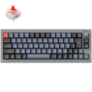 Keychron Q2 QMK カスタム・メカニカルキーボード ノブバージョン-JIS配列(テンキーレス)-組み立て済み/シルバーグレー/Gateron G Proスイッチ(ホットスワップ) 赤軸 Q2-N1-JIS