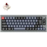Keychron Q2 QMK カスタム・メカニカルキーボード ノブバージョン-JIS配列(テンキーレス)-組み立て済み/シルバーグレー/Gateron G Proスイッチ(ホットスワップ) 茶軸 Q2-N3-JIS