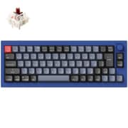 Keychron Q2 QMK カスタム・メカニカルキーボード ノブバージョン-JIS配列(テンキーレス)-組み立て済み/ネイビーブルー/Gateron G Proスイッチ(ホットスワップ) 茶軸 Q2-O3-JIS