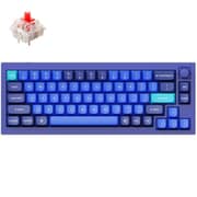 Keychron Q2 QMK カスタム・メカニカルキーボード ノブバージョン-US配列(テンキーレス)-組み立て済み/ネイビーブルー/Gateron G Proスイッチ(ホットスワップ) 赤軸 Q2-O1-US