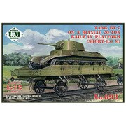 UU72693 露・BT-7快速戦車＆20t短車体フラットカー1937 [組立式プラスチックモデル]