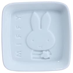 ディック・ブルーナ Miffy ミッフィー 醤油皿 浮き出る 食器 小皿 直径約8cm ボーダー 208140
