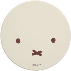 ディック・ブルーナ 陶製 吸水 コースター 9cm ミッフィー （フェイス） 493516