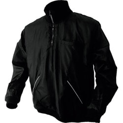 NO3130-BLK-LL [喜多 ジップアップ セミキルトヤッケ ブラック LL]