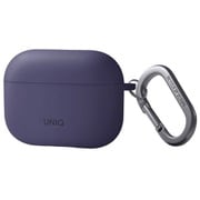 AirPods Pro 2用 NEXO ハイブリッドシリコンケース スポーツイヤーフック付き パープル UNIQ-AIRPODSPRO2-NEXOPUR