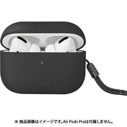 AirPods Pro 2用 LINO ハイブリッドリキッドシリコンケース グレー UNIQ-AIRPODSPRO2-LINOGRY