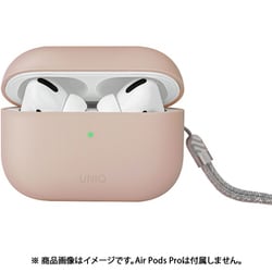 AirPods Pro 2用 LINO ハイブリッドリキッドシリコンケース ピンク UNIQ-AIRPODSPRO2-LINOPNK