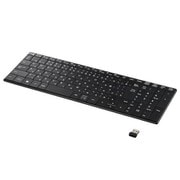 2.4GHz無線 コンパクトキーボード パンタグラフ式 ブラック BSKBW330BK