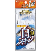 ハヤブサ HS711 これ一番 白スキンサビキ 6本 8号 ハリス2