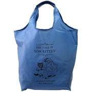 0615-01 ブルー [PETER RABBIT（ピーターラビット） くり手型 Lサイズ コンパクト収納エコバッグ]