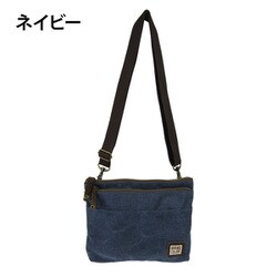 3J53 [帆布工房 【ハンプコウボウ】 2WAYサコッシュ ネイビー]