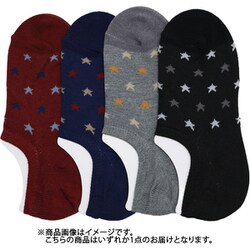 BM307P000Z23 [スニーカーソックス かかとから足首までの長さ：5.5cm 足のサイズ目安：23-25cm 消臭 カラー星柄]