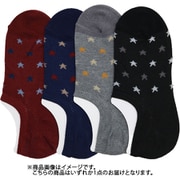 BM307P000Z23 [スニーカーソックス かかとから足首までの長さ：5.5cm 足のサイズ目安：23-25cm 消臭 カラー星柄]