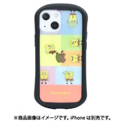 MSPB-03B [i select clear iPhone 13 mini/12 mini用 ケース スポンジ・ボブ カラフル]