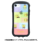 MSPB-06B [i select clear iPhone SE（第3世代/第2世代）/8/7/6s/6用 ケース スポンジ・ボブ カラフル]