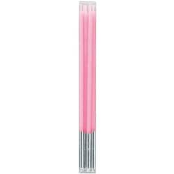 キャンドル パーティーキャンドル 12cmミニスリムシルバー巻きパステル ライトピンク