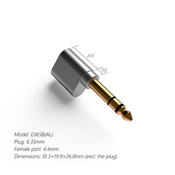 4.4mm to 6.35mm アダプター DJ65B（AL）