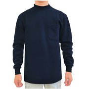 22407 [防寒裏起毛長袖ハイネックシャツ ネイビー L]