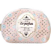 ポーチ ラウンドファスナー コスメポーチ Parfum Lace 化粧品 収納 ピンク D18-1470