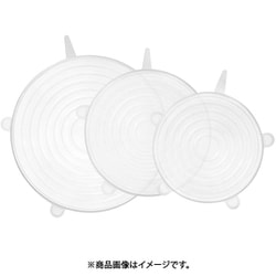 繰り返し使える 丸型 シリコーン ラップ L 3枚入 ラクーニ RE-7360