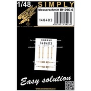 148403 1/48 Bf109G-6 3Dデカールシートベルト 2セット入り [プラモデル用パーツ]