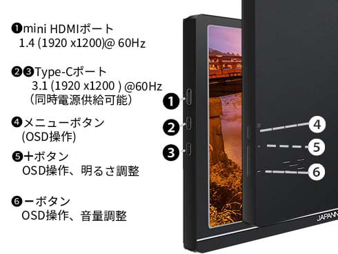 ヨドバシ.com - JAPANNEXT ジャパンネクスト モバイルモニター