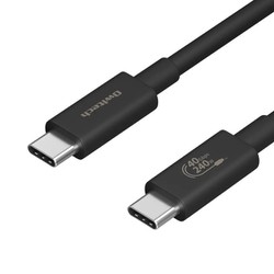 USB Type-C to USB Type-C 充電＆超高速データ転送ケーブル USB PD Extended Power Range対応 最大40Gbps PD240W（48V/5A） OWL-CBEMCC10-BK