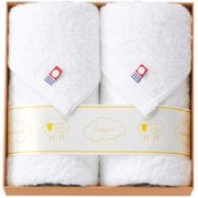 07212 [fuwa moco フェイスタオルセット（ホワイト）]