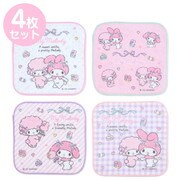 サンリオキャラクターズ プチタオル 4枚セット マイメロディ [キャラクターグッズ]