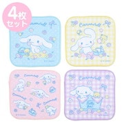 サンリオキャラクターズ プチタオル 4枚セット シナモロール [キャラクターグッズ]