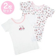 サンリオキャラクターズ キッズ半袖肌着 2枚セット 90cm ハローキティ / ベリー [キャラクターグッズ]